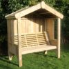 Cretila Wooden Enclosed 3 Seater Arbour