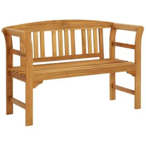 Edhitha 114cm Wooden Garden Seating Bench In Natural