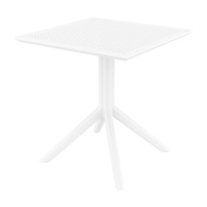 Shipley Outdoor Square 70cm Dining Table In White