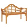 Shriya Wooden Garden Seating Bench In Brown