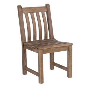 Strox Outdoor Wooden Dining Chair In Chestnut