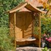 Titchwell Wooden Arbour In Natural Timber