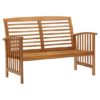 Zeya Wooden Garden Seating Bench In Natural