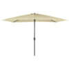 Charles Bentley 3m x 2m Rectangular Garden Umbrella Beige