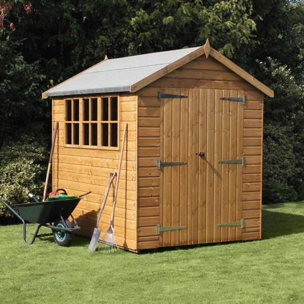 12' x 12' Traditional Heavy Duty Shiplap Apex Wooden Garden Shed (3.66m x 3.66m)