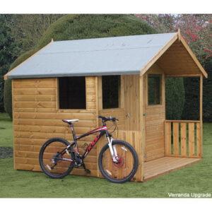 10′ x 8′ Traditional Shiplap 8′ Cabin Garden Shed (3.05m x 2.44m)