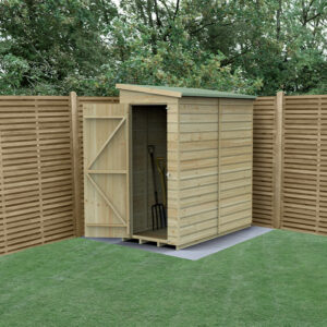 6′ x 3′ Forest Beckwood 25yr Guarantee Shiplap Pressure Treated Windowless Pent Wooden Shed (1.88m x 1.02m)