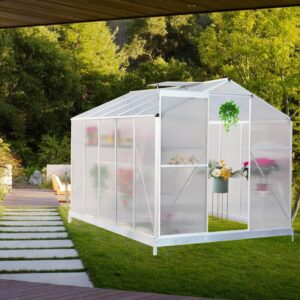 Aluminium Hobby Greenhouse with Window Opening