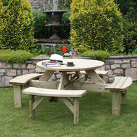 British Made Round Supported Picnic Table FSC® Certified