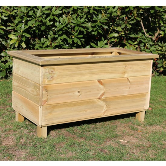 Caledonian Rectangular Wooden Planter