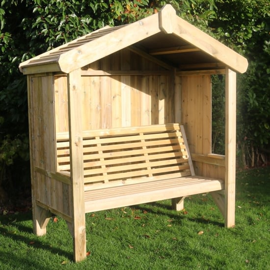 Cretila Wooden Enclosed 3 Seater Arbour