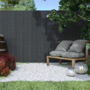 Dark Grey Garden Fence Outdoor Privacy Screen