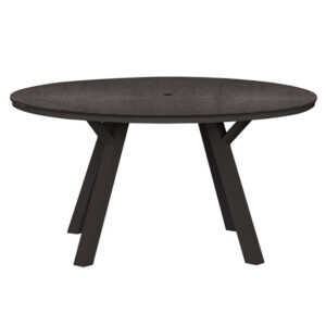 Pengta Outdoor Round 150cm Ceramic Top Dining Table In Slate