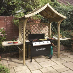 Portsoy Wooden Arbour In Natural Timber